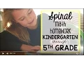 Spiral Math Homework for Elementary