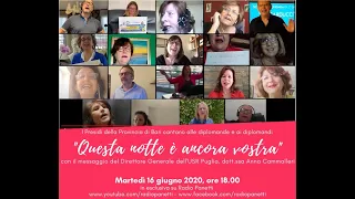 Notte Prima Degli Esami Cantata Dai Dirigenti Scolastici Della Provincia Di Bari 