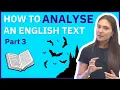 How to Analyse an English Text Part 3