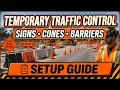 8 - How to Setup Temporary Traffic Control Signs Cones Barriers