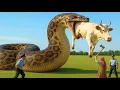 Download Lagu Brave heroes fight giant python to save an autistic cow 🐉🐂