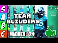 RANKING the BEST TEAM BUILDERS in Madden 24 Ultimate Team Tier List