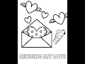 Valentines Day Coloring Book with 10 Coloring pages