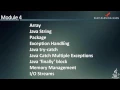 Comprehensive Java Programming Course Various Modules in Java