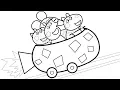 Peppa Pig Coloring Pages Peppa Pig s Roller Coaster FUN Learn Colors For Children