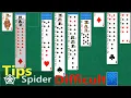 What is the trick to winning Spider Solitaire