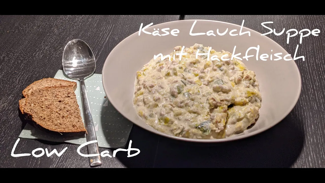 PurzelPfund präsentiert: Low Carb Käse Lauch Suppe. 