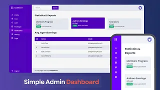 Create a Responsive Admin Dashboard with HTML and CSS Admin Dashboard Using HTML CSS