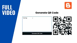 FULL How To Create A QR Code Generator Using HTML CSS JavaScript