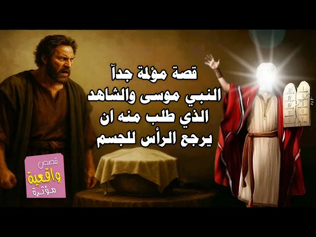 ⁣قصة مؤلمة جدآ - النبي موسى والشاهد الذي طلب منه ان يرجع الرأس للجسم