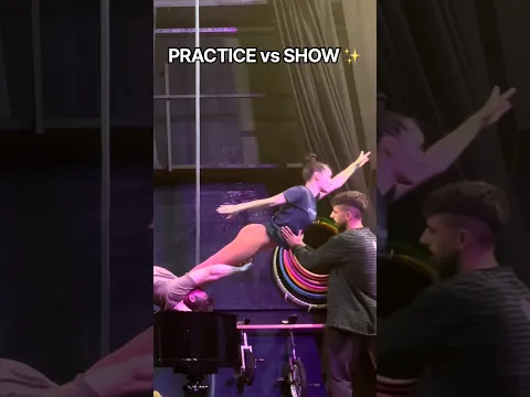 PRACTICE vs SHOW✨ #shorts #acrobatics #trending #viral