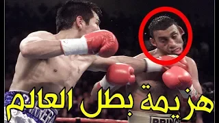 الملاكم المتوحش الوحيد الذي هزم الأسد العربي نسيم حميد ودمر حياته الرياضية وجعله يعتزل   دندنها