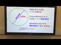 Maths antics - circles circumference and area