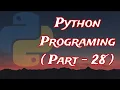Python Programming Part-28 List Functions in Python Ordered List Kapil Joshi Tutorials