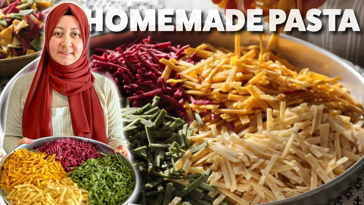 Easy No Machine Homemade Pasta - Turkish "ERTE" How to Store & Cook
