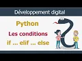 Python Darija V3 Les conditions if elif else