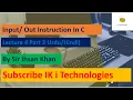 Instruction In C Lecture 4 Part 3 Ihsan Khan