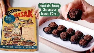 Nyobain Resep Chocolate Tanpa Oven dari Buku Resep Tua Tahun 50-an