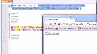 Beginner JavaScript Tutorial 23-onMouseOver onLoad
