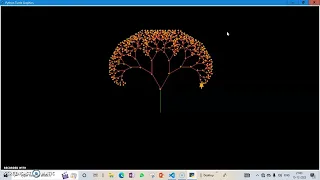 Draw a tree using python turtles graphics