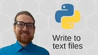 Python 3 Basics - Write to text files