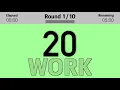 Tabata HIIT Timer - 10 Rounds