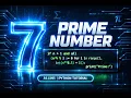 Prime Number Program in Python Check if a Number is Prime Logic Code Allin1