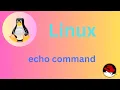 Basic Linux Commands echo command Explained
