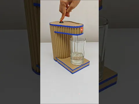 Science Exhibition Ke Project Ideas || Mini Water Dispenser Machine With Cardboard #shorts