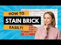 Brick Stain Application 1