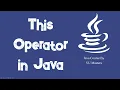 This Operator in Java Java Lecture 27 Urdu Hindi