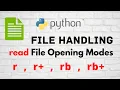 Python File handling PT-3 2 read modes r r rb rb CLASS 12 XII Computer Science CBSE