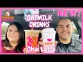 Dunkin Donuts NEW Chai Oatmilk Latte Chai Oatmilk Iced Latte Review
