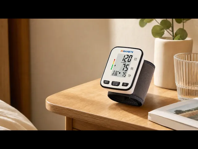 IMGadgets Blood Pressure Monitor (Wrist) - Large HD Backlit Display for Home / Travel