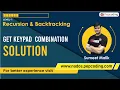 Get Keypad Combination - Solution Recursion Data Structures and Algorithms in JAVA