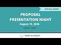 Proposal Presentation Night - Cortland County Playback