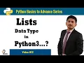 12 Lists Data Type in Python Programming in