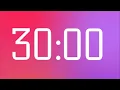 30 Minute Timer Countdown - Silent and Colorful