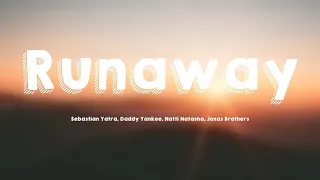 Download Runaway - Sebastian Yatra, Daddy Yankee, Natti Natasha, Jonas Brothers [Lyrics Video] MP3