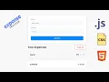 Expense Tracker using HTML CSS and JavaScript