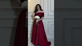 اجمل فستان سهرة للبنات احمر 