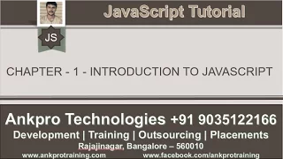 JavaScript for beginners - Chapter 1