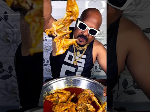 सच में😱आज तो चिकन🌶️बहुत ही स्वादिष्ट बना है🔥. #chickenlegpiece #mukbangers #eatingshow