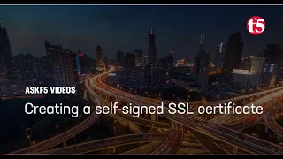 Creating a self-signed SSL certificate