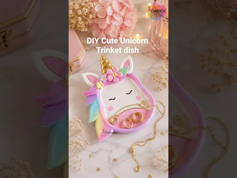 DIY Cute unicorn trinket dish