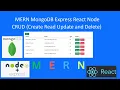MERN MongoDB Express React Node CRUD Create Read Update and Delete