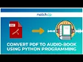 Convert PDF to book For Free In 10 Mins 2021 Easy Python Project NotchUp Master Class