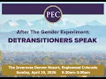 After the Gender Experiment Detransitioners Speak in Denver Sunday April 19 2026