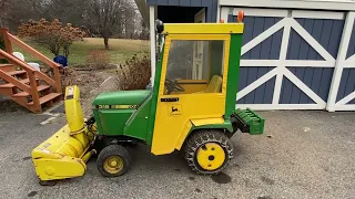 John Deere 318 winter setup