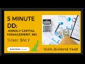 5 Minute DD NLY - The Truth Behind the High Dividend Yield